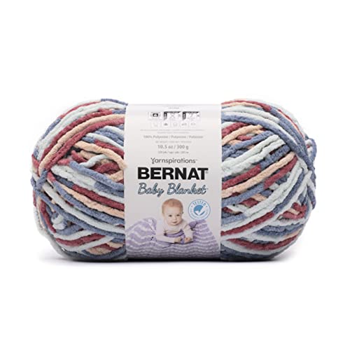 Bernat BABY BLANKET BB Button Roses Yarn - 1 Pack