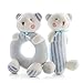 SHILOH Baby Soft Rattle Plush Toy 2 count Blue Bear 5.6in4in