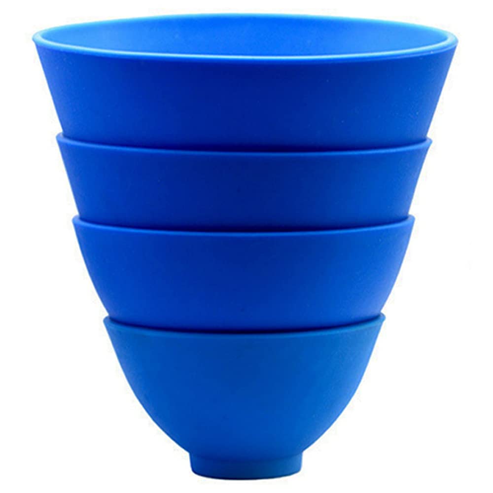 2PCS Flexible Rubber Mixing Bowl, 14 * 9cm Dental Alginate Plaster Mixing Bowl For Lightweight Reusable Dental Accessory Flexible Not Sticky Bowls