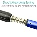 Vive Anti Shock Trekking Poles (Pair) - Collapsible Hiking Sticks - Ultralight Antishock Trek Walking Staff - Rubber Ice Snow Tip - Running, Walking Cane for Men, Women - Backpack and Camping Gear