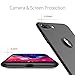 CASEKOO iPhone 8 Plus Case Slim Fit Ultra Thin Case Hard [Scratch Resistant] Great Grip Cover Compatible with iPhone 8 Plus [Shell Series]- Phantom Black