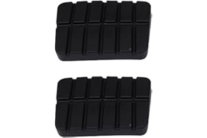 Brake Clutch Pedal Pads Set Compatible with For Nissan D21 Hardbody Pickup Truck 1986-1997 Manual Transmission Standard Black