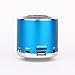 KD-MN02 Multi-functional Super Mini Audio Speaker Amplifier with TF/ USB Slot for PC Mobile Phone MP3 Player (Blue)