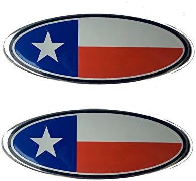 2006-2011 Ford Ranger Lone Star TEXAS Oval 9" X 3.5" Front and Rear (Without Camera) Replacement Badge Emblem Medallion Name Plate For Grille and Tailgate