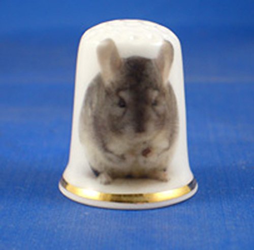 Porcelain China Thimble -- Chinchilla