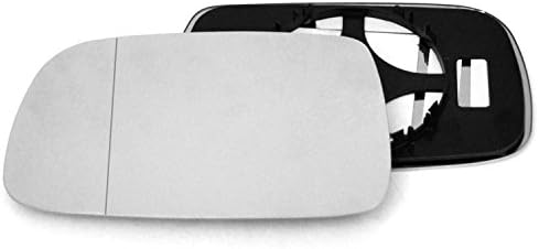 Passenger left hand side wing door Silver mirror glass with backing plate #W-SN/L-TAYS99 [Clip On]