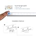 ICOCO Touch LED Light, Touch Control Dimmable USB Powered 21 LED Light Bar Ultra Slim for Wardrobe, Closet, Attics, Hallway, Washroom (2 PCS) --Cool White
