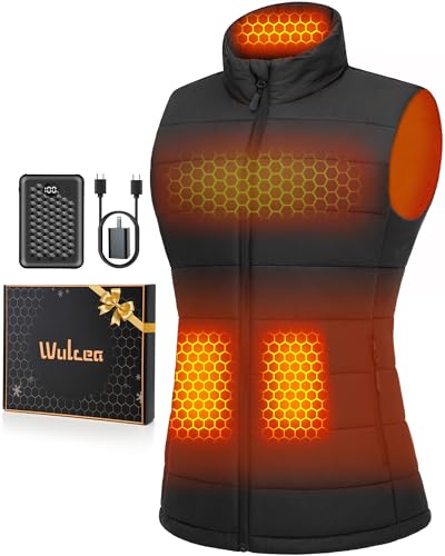 Wulcea Graphene Heated Vest For Women 7.4V Fast Charge Large Capacity Battery