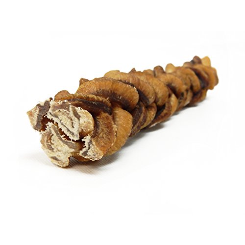 Monster Braided Bully Stick for Dogs (8 Pieces Per Stick!) Natural Low