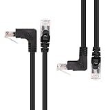 Cable Matters Combo-Pack 90 Degree Cat 6, Cat6 Right Angle Ethernet Cable (Right Angle Down + Right Angle Up) 5 Feet