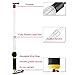 Transparent Float Selfie Pole Extendable Floating Monopod Handheld Cameras Selfie Stick for GoPro, 15-25 Inch