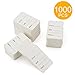 Metronic Price Tags, Perforrated Merchandise Marking Tags, One-Part Paper Tags, 1-1/4 x 1-7/8 - Inches Marking Tags, Pack of 1000 (White)