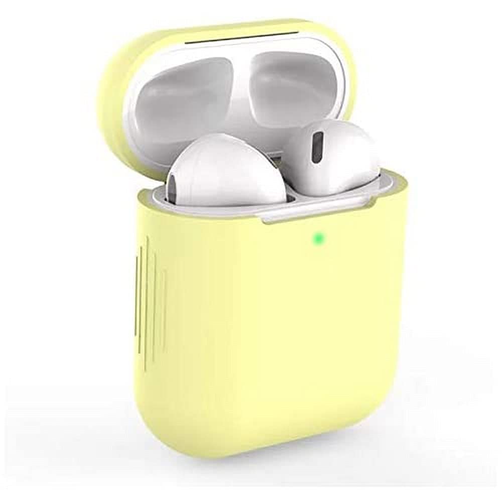 StyleDesign Compatible with AirPods (1st and 2nd Generation) Silicone Case - Yellow