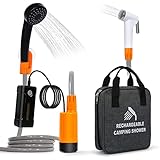 Vintex Portable Camping Shower With USB Charging | Outdoor Shower For Camping, Hiking & Pet Bathing
