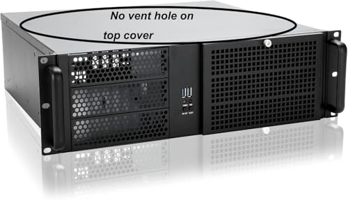 RackChoice 3U Server Chassis Rackmount Case with 3x5.25+4x3.5 Support ATX/MATX/MiniITX M/B and SFX Power Supply, dust Filter Bracket infront Easy maintenace