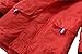 Hiheart Boys Girls Waterproof Rain Jackets Lightweight Hooded Cotton Lined Raincoats Red 6-7