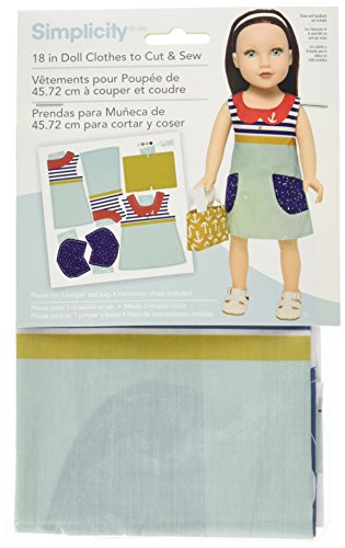 Simplicity 502802001 To Cut and Sew 18" x 18" 1 Sheet Doll Clothes