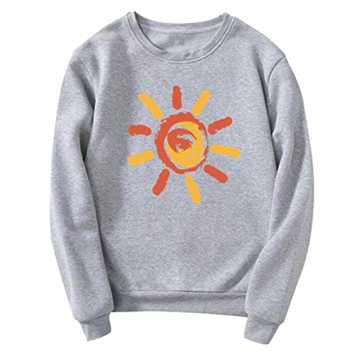 image for GHrcvdhw Womens Autumn Pullover Long Sleeve O-Neck Printing Casual Swe