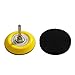 3 Inch (75mm) Hook and Loop Sanding Pad for Sanding Discs with 1/4 inches Shank Drill Attachment and Soft Foam Layer Buffering Pad, 5 Packs