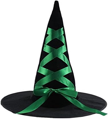 Halloween and Christmas Dance Party Hat Tip Strap Black Witch Hat Wizard Hat