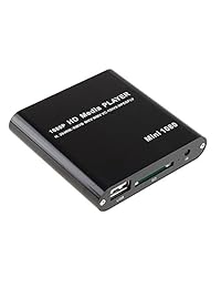 AGPtek Mini Full HD 1080p Reproductor de medios de transmisión digital  mkv   rm sd   USB hdd hdmi CVBS YPbPr, Negro), HA0053B