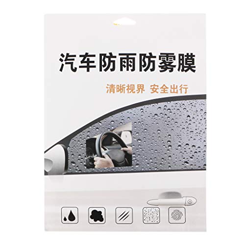 Huilier 2Pcs Car Side Window Protective Film Anti Fog Membrane Anti-Glare Waterproof Rainproof Car Sticker