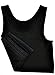 ieasysexy Les Lesbian Tomboy Undershirt Short Chest Binder Vest Bra -Three Rows (XL, Black)