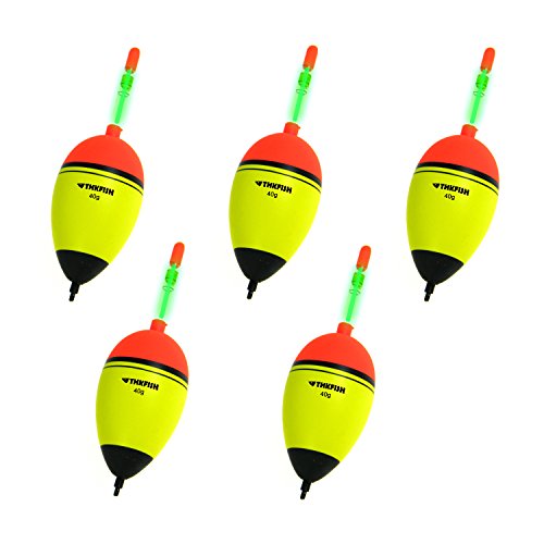 5 Piece 40g EVA Floats +10pcs Glow Stick Fishing Floats Luminous Lighting EVA Foam Floats