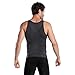 Hoter Mens Body Shaper Slimming Vest, Men's Compression Base Layer Slim Compression Muscle Tank Shapewear Grey
