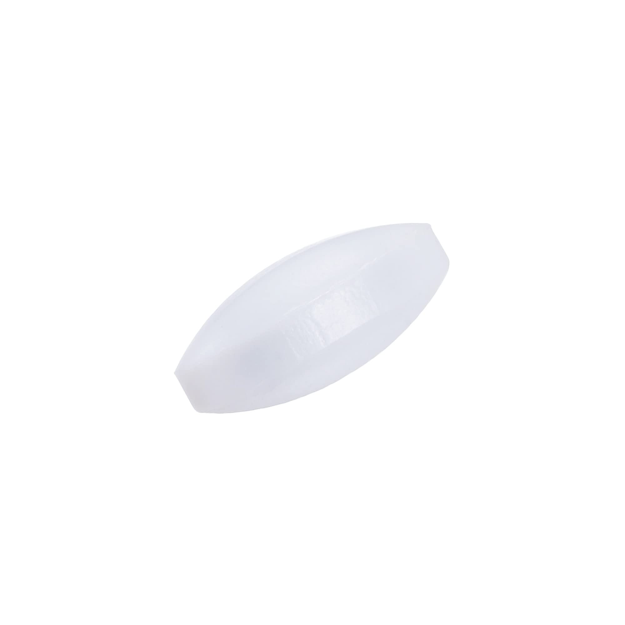 sourcing map Magnetic Stirrer Mixer Stir Bar Rod 20mm(0.79") Olive Shape PTFE Coating Magnet White for Laboratory