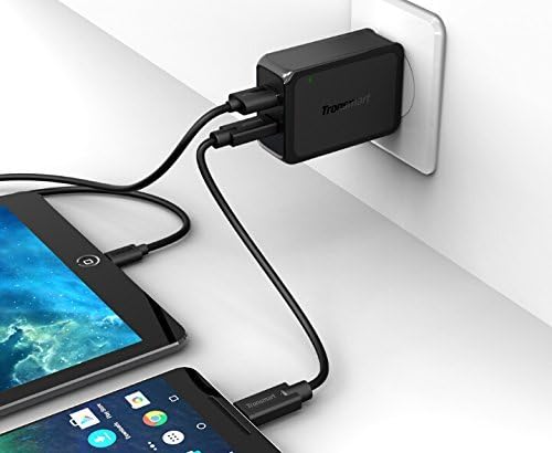 Quick Charge 3.0 S31 Wall Charger Kit with USB-C & USB Ports and Volt IQ Enhancements. Includes full power USB-C & Micro-USB 2.0 Cables.