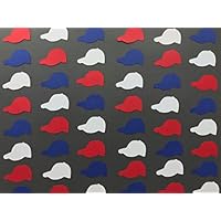 Red, White, and Blue Baseball Caps - Baseball Cap Confetti - Baseball Hat Confetti - Baseball Confetti - Baseball Birthday - Baseball Baby Shower - 300 pieces