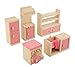 Glamorway Baby Kids Play Pretend Toy Design Wooden Doll Furniture Dollhouse Miniature Toy Children Gifts for Kitchen