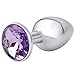 Akstore 3 Pcs Luxury Jewelry Design Fetish Anal Butt Plug (Light Purple)