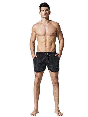 image for Neleus Mens Runner Athletic Beach Shorts Swimming Trunks with Pockets,