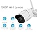 WiFi Camera Outdoor 1080P IP Security Camera Wireless Surveillance Camera with Night Vision up to 65ft Motion Detection Alarm/Recording, Support Max 128GB SD Card AT-200BW