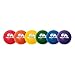 Champion Sports® Rhino Skin® Low Bounce Dodgeballs for Playground, PE, Backyard & League Games – Set of 6 Balls - Assorted Colors - 6 Inch
