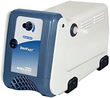 Welch Vacuum 2034C-02 DryFast Vacuum Pump, Oil-Free Diaphragm, PTFE Chemical Resistant, 21 LPM, 9 Torr, 230V with Schuko Plug