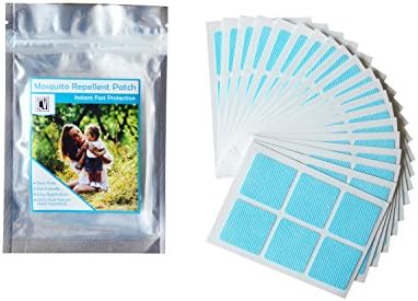 120-COUNT Light Blue Resealable Mosquito Patch Repellent | 24-HOUR PROTECTION | All Natural & Non-Toxic | Deet-Free | Keeps Insects AWAY