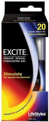 Lifestyles Excite Stimulating Gel for Her 0.5 Oz (Quantity of 4)