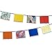 Talking Tables Cuban Fiesta Colorful Floral Banner Decor with Pom Pom Detail for your Home Décor or Colorful Party, Multicolor