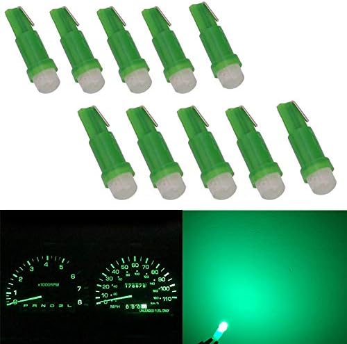 T5 Led 74 73 2723 2721 W3wバルブ メーター球 パネル球 エアコン球 ウェッジ球 ダッシュボード メーター インパネ エアコンパネル ルーム 汎用 Led電球 マイクロ ランプ ライト 12v車用 グリーン 10個セット