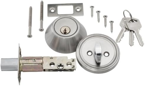 Dead Bolt, Stainless Steel Deadbolt with Double Side or Single Side Option by Nova Hardware (Single Sided)
