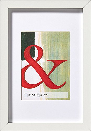 walther design Bilderrahmen weiss 50 x 70 cm Echtglas Stockholm EA070W