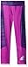 adidas Little Girls' Performance Tight Legging, Shock Purple, 6