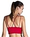 MotoRun Womens Push-Up Padded Strappy Sports Bra Cross Back Wirefree Fitness Yoga Top