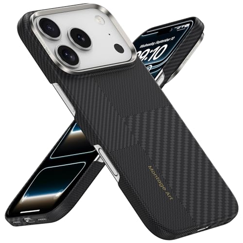 BENKS ArmorAir Montage Case for iPhone 17 Pro Max, Compatible with Magsafe, Ultra Slim & Lightweight 17 Pro Max Magnetic Case Built with Kevlar Aramid Fiber, Caseless Touch Feeling