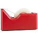 JAM PAPER Colorful Desk Tape Dispensers - Red - Sold Individually
