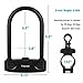 Titanker U Lock Bike Lock, Heavy Duty Combination Bike U Shackle Secure Locks Bike Locks Anti Theft (16mm U Lock + Mount Bracket)