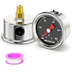 MEANLIN MEASURE 0~100Psi Stainless Steel 1/8" NPT